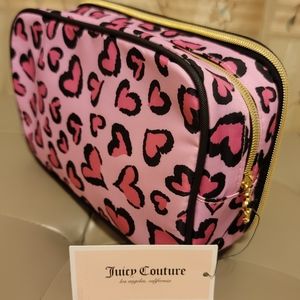 Juicy Couture Pink Heart Cosmetic Bag